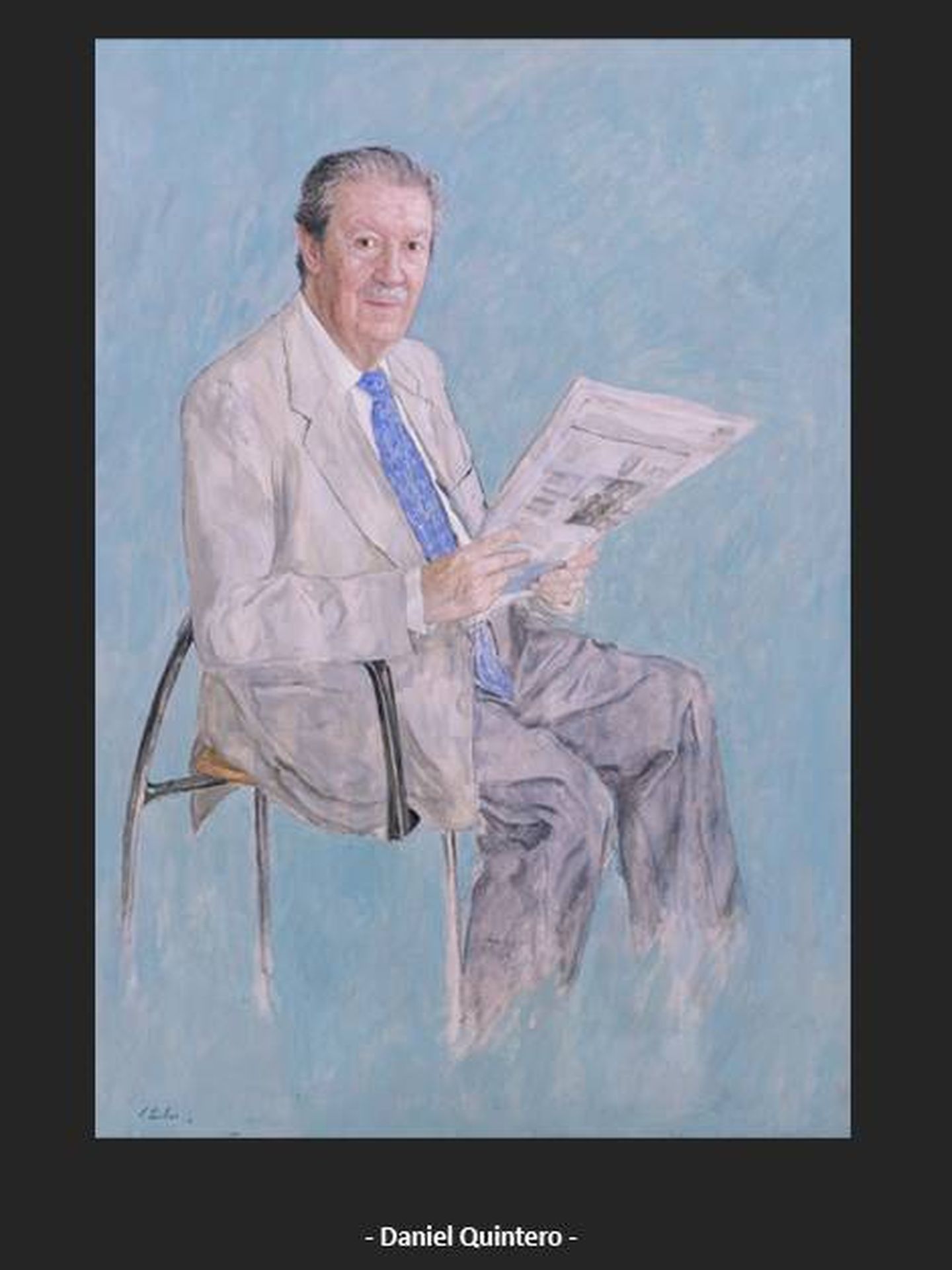 Retrato de Daniel Quintero de Manuel Alcántara (Fundación Manuel Alcántara).