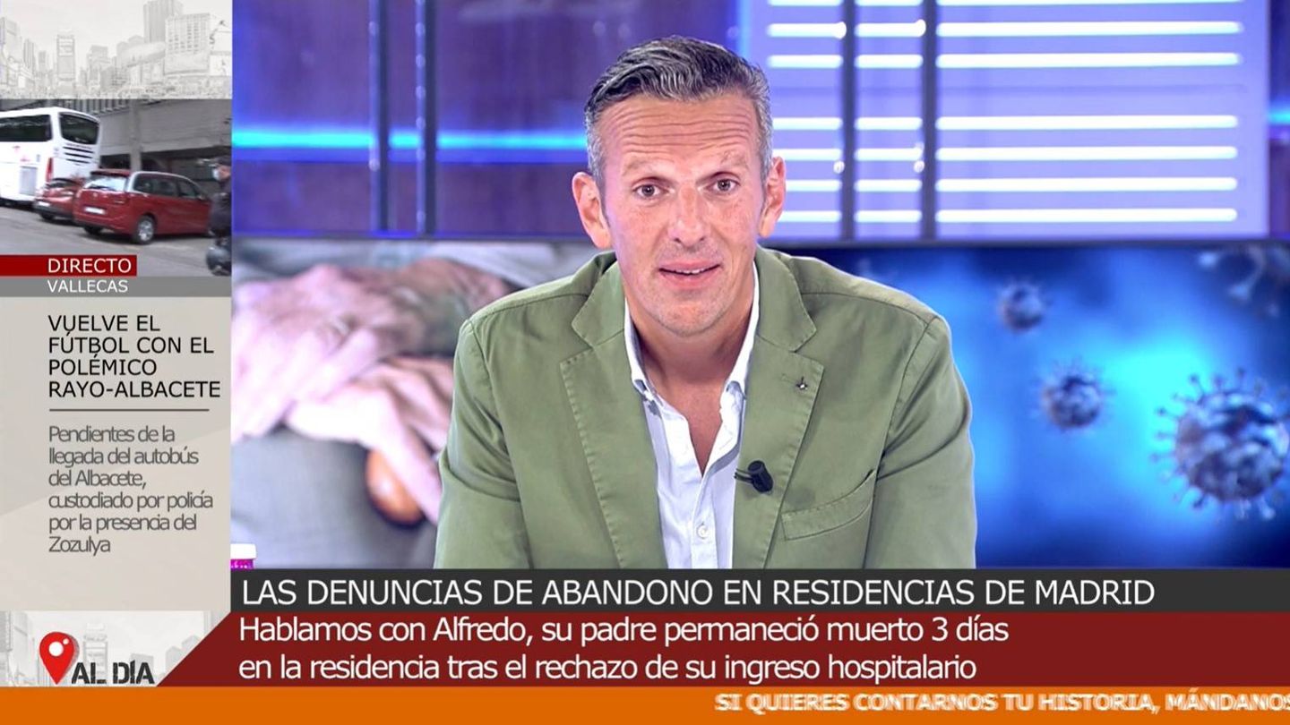 Joaquín Prat, presentador de 'Cuatro al día'. (Mediaset)