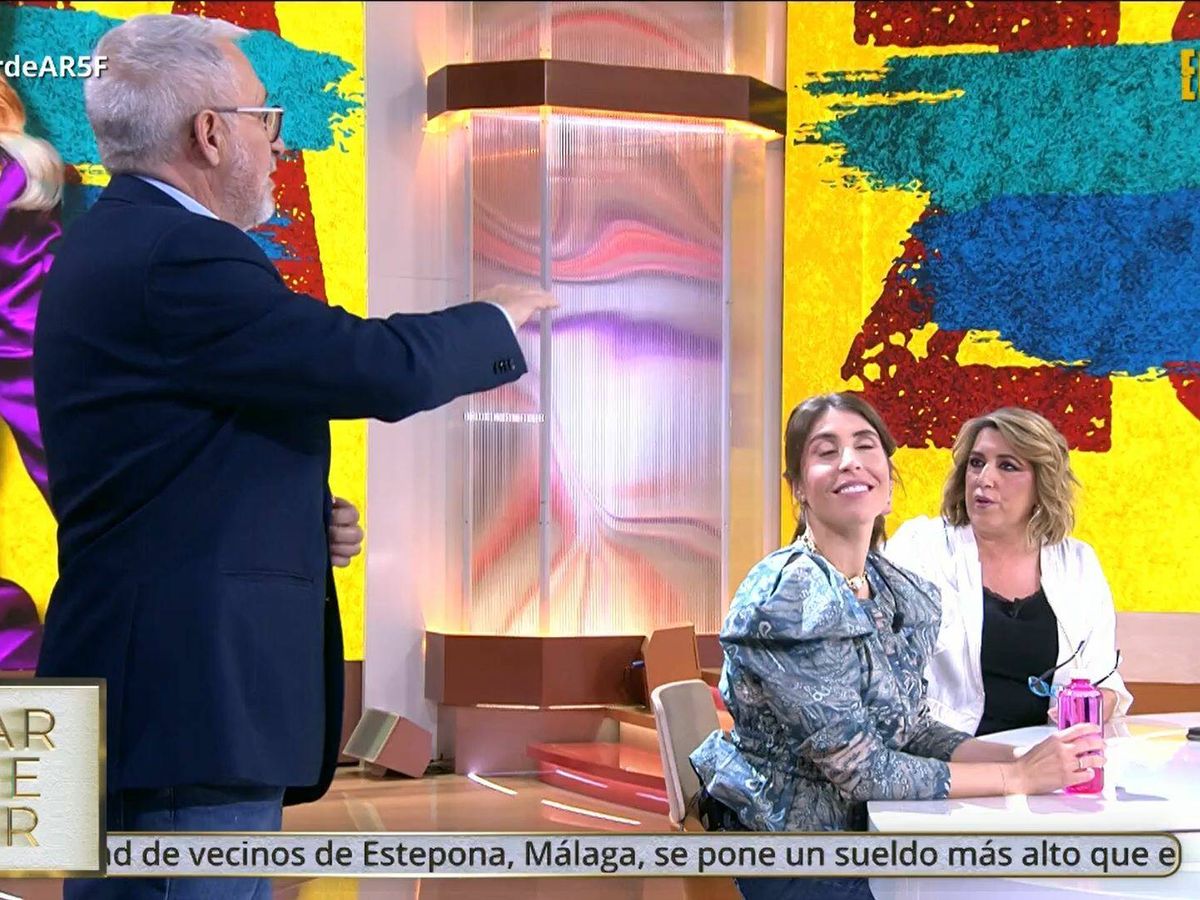 Foto: Sardá y Susana Díaz, en 'TardeAR'. (Telecinco)