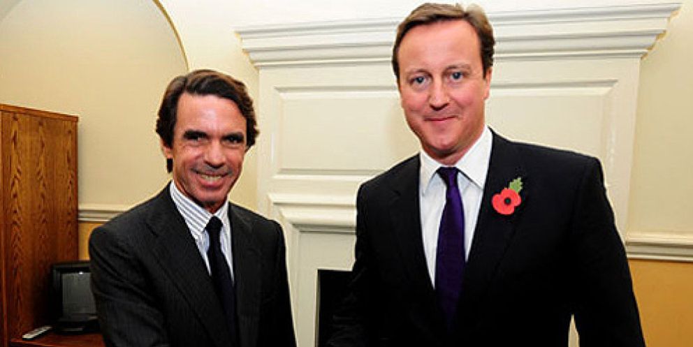 Foto: Una investigación coloca a Aznar entre Cameron y el imperio Murdoch