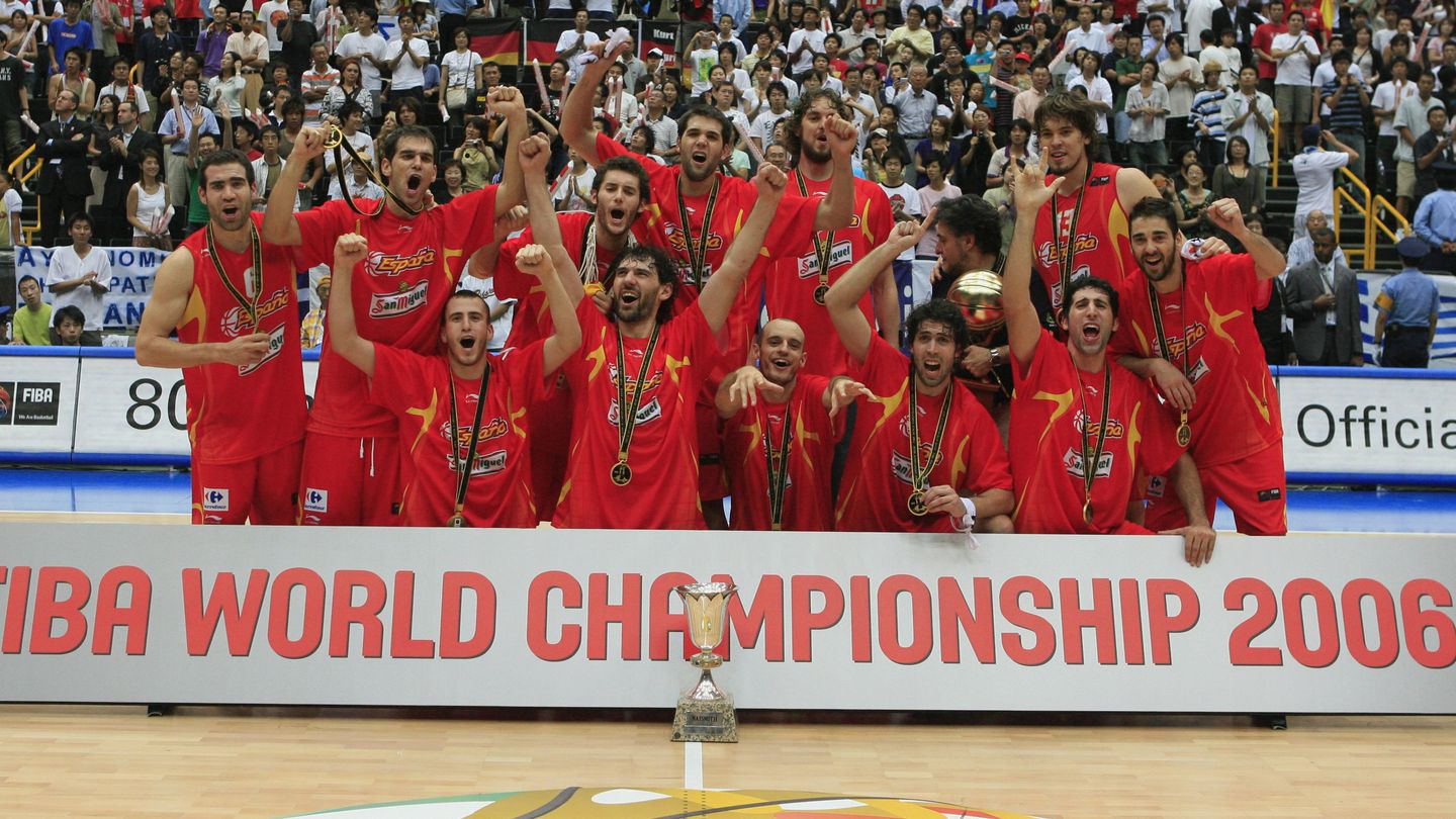 La selección española, campeona del Mundial 2006 de baloncesto. (REUTERS/Adrees Latif).