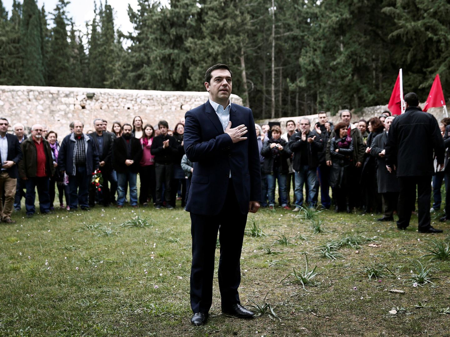 Alexis Tsipras durante una ceremonia tras hacerse con el poder en Grecia. (Reuters)