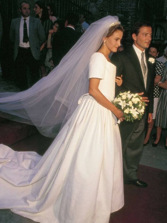 Carla Royo-Villanova, en su boda. (Cortesía)