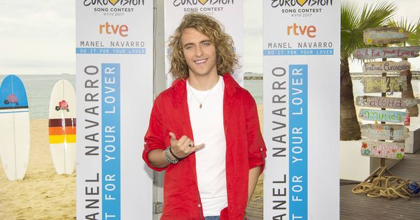 Foto: Manel Navarro, antes de viajar a Kiev para representar a España en Eurovisión 2017. (RTVE)
