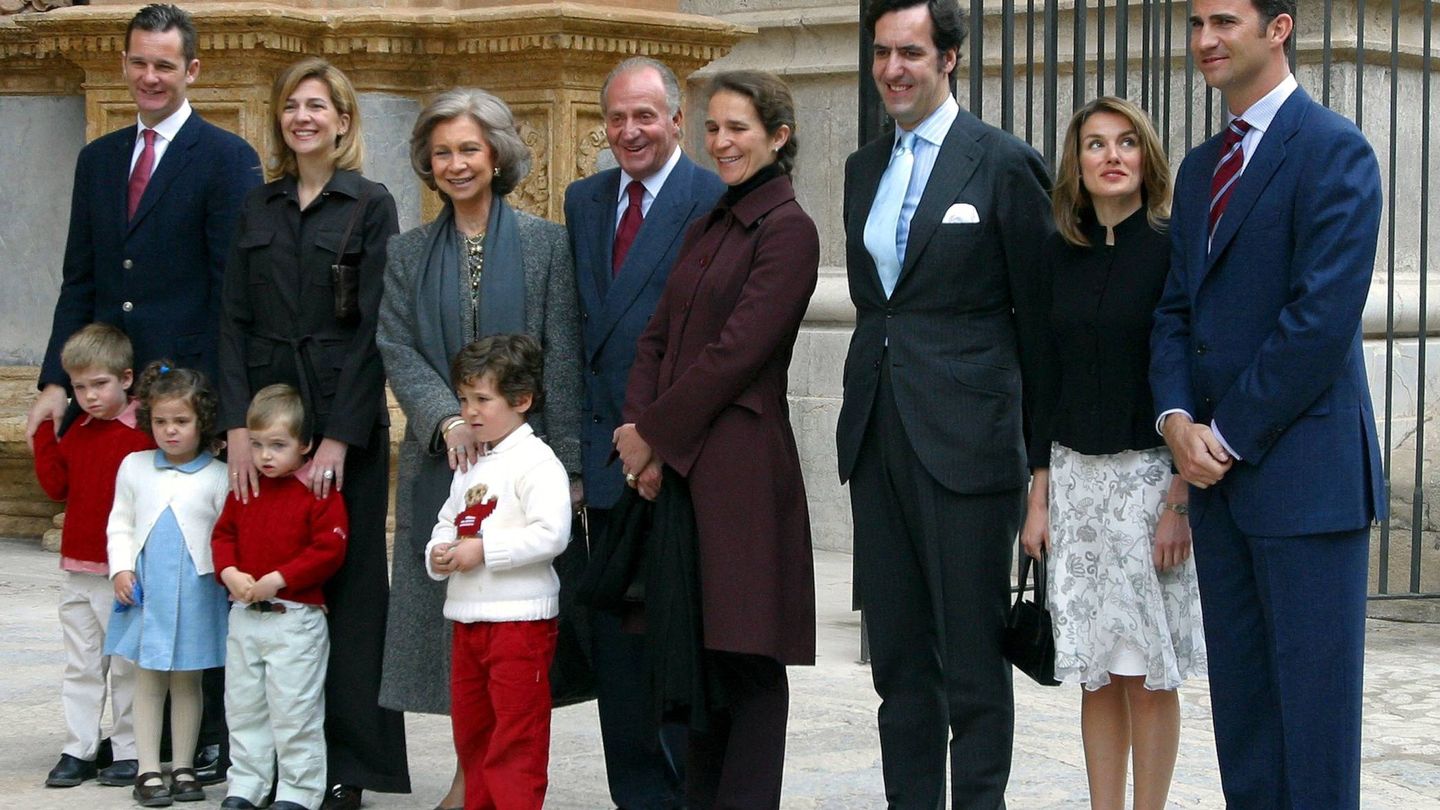 La familia real, en 2004. (CP)