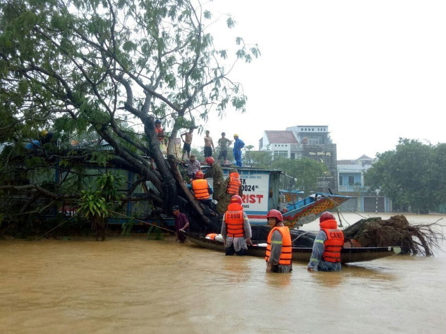Inundaciones en Vietnam. Foto: EFE EPA 