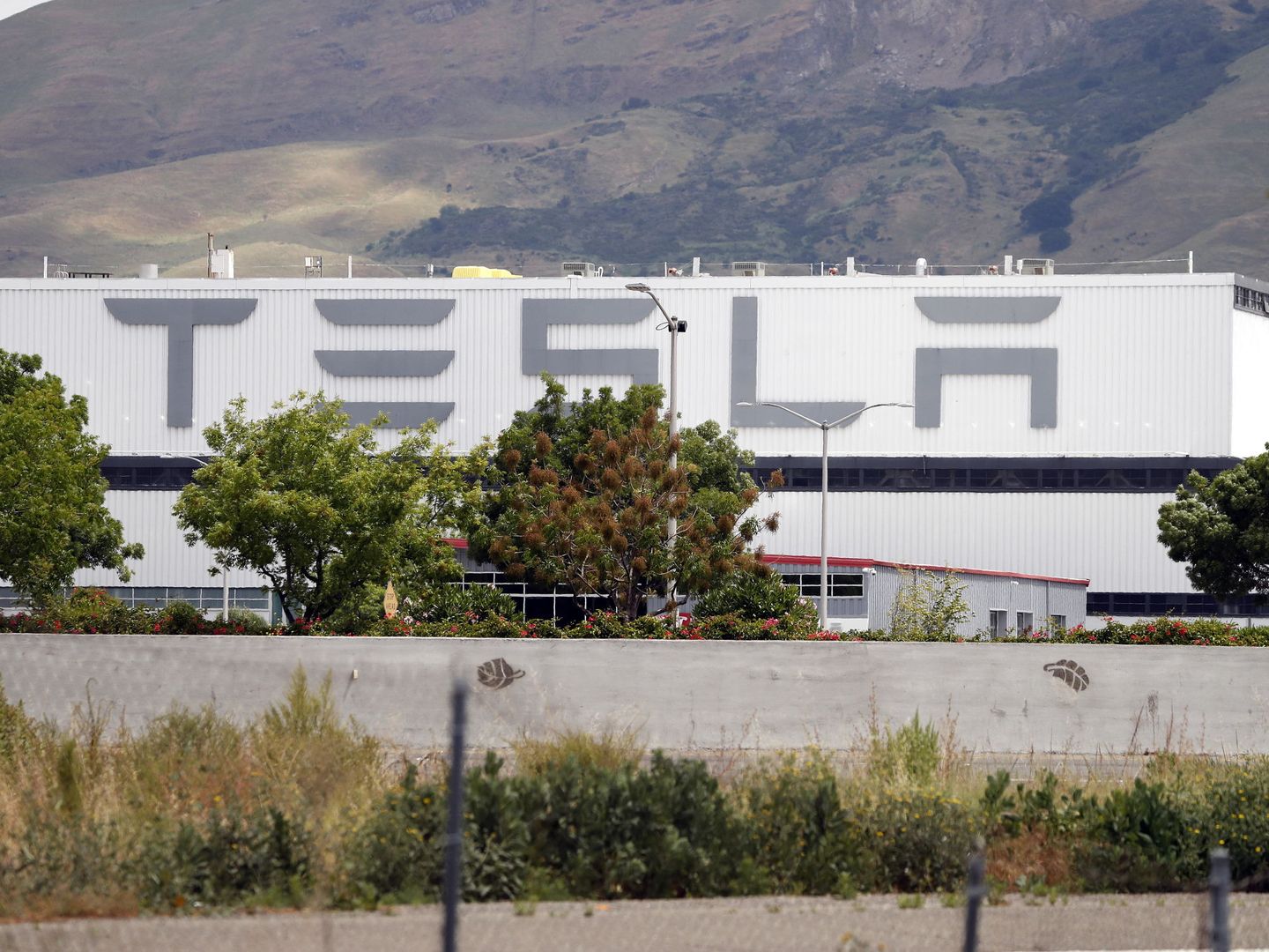 Factoría de Tesla en California. (EFE)