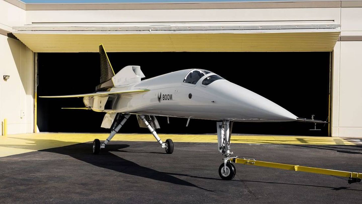 El XB-1, un prototipo a escala 1:3 scale del Overture. (Boom Supersonic)