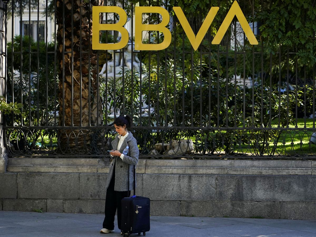 Foto: Jardín del edificio de BBVA en Madrid. (REUTERS/Juan Medina)