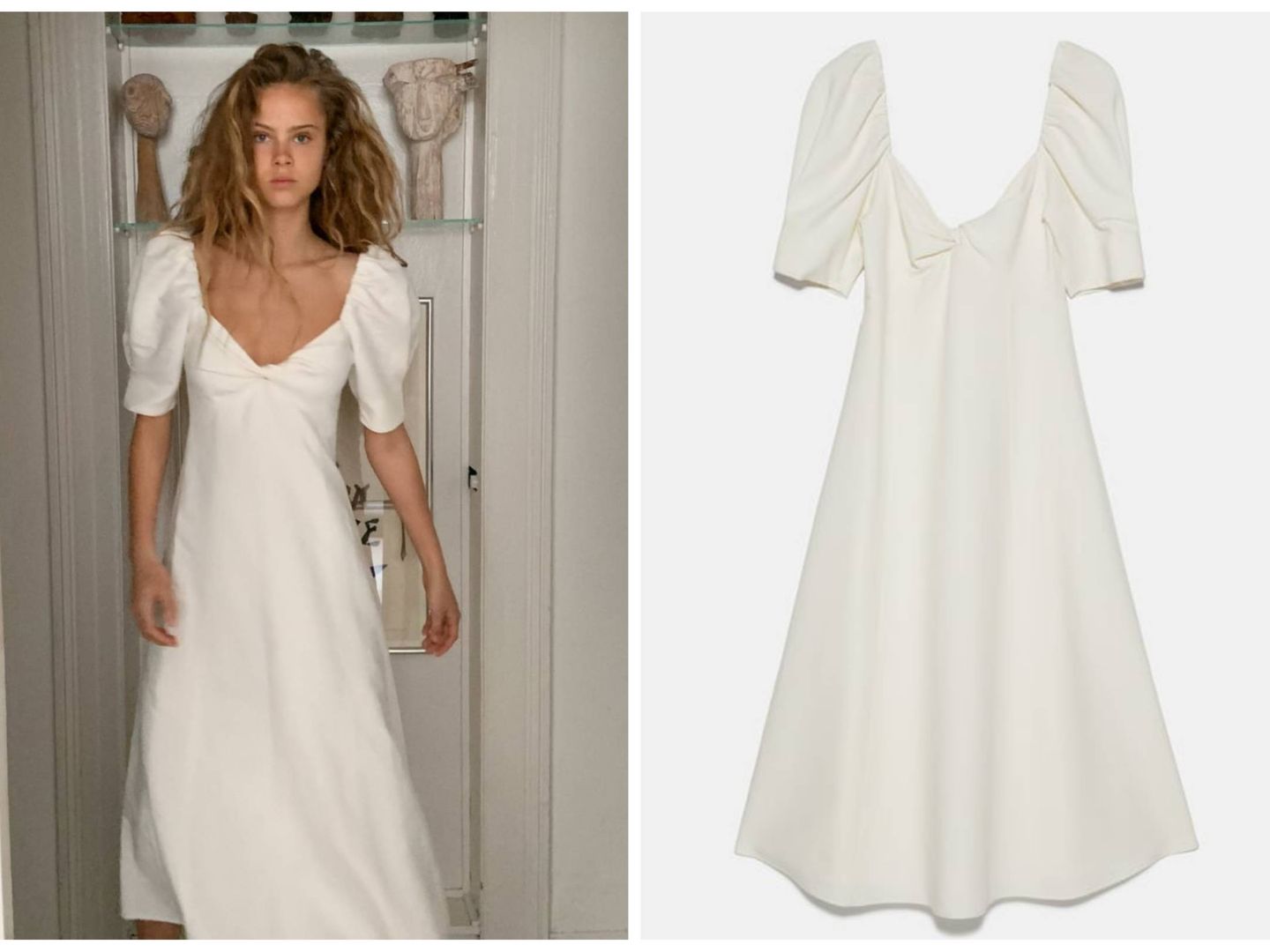 Un vestido de Zara perfecto para tu boda. (Cortesía)