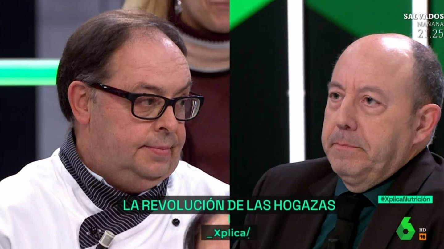 El panadero Manel Llaràs y Gonzalo Bernardos. (Atresmedia Televisión)