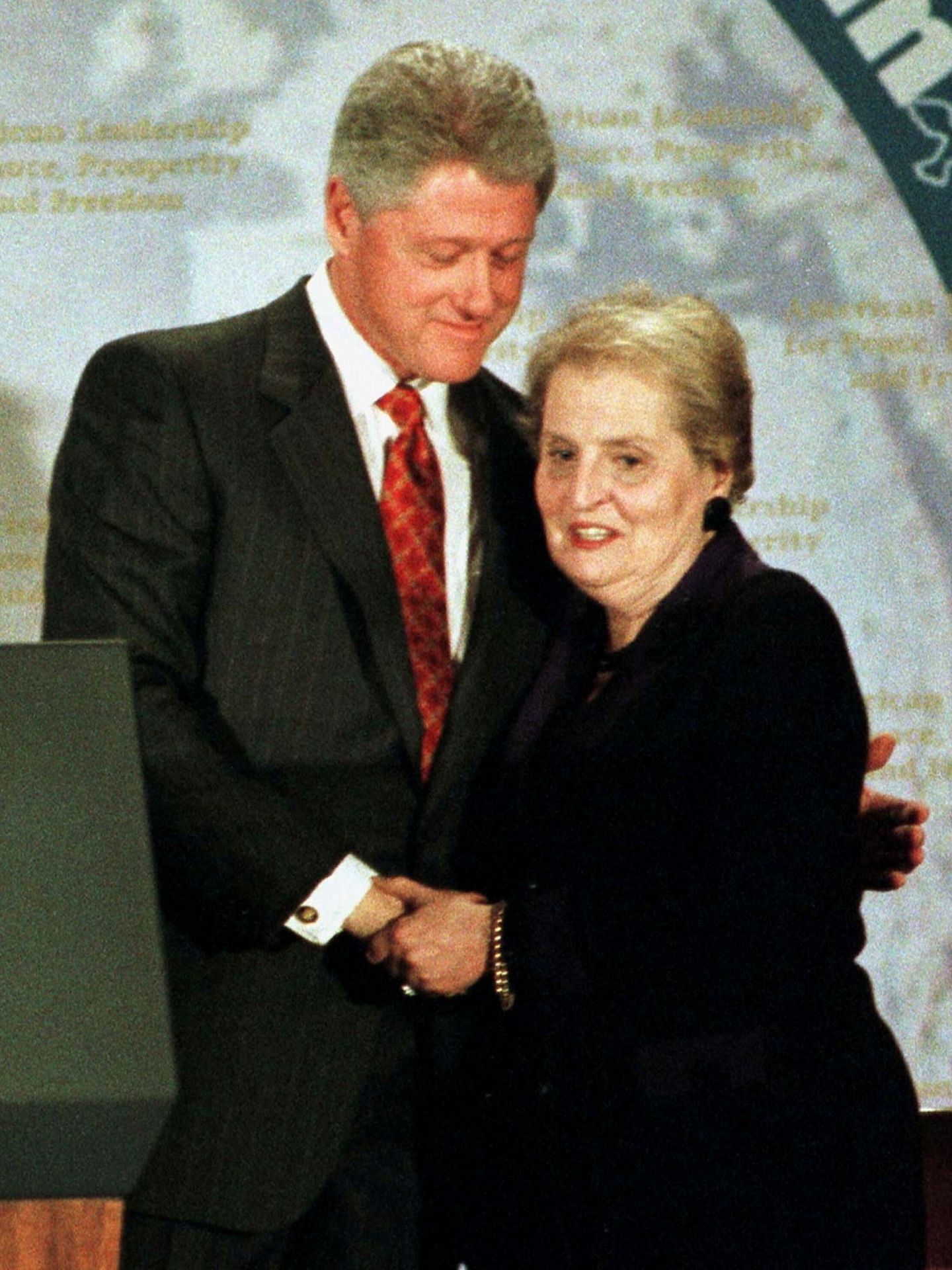 Bill Clinton y Madeleine Albright. (Reuters)