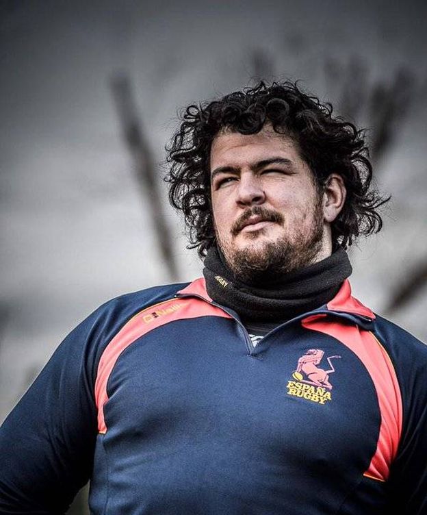 Foto: Jesús Moreno, jugador de la selección española de rugby (Twitter).
