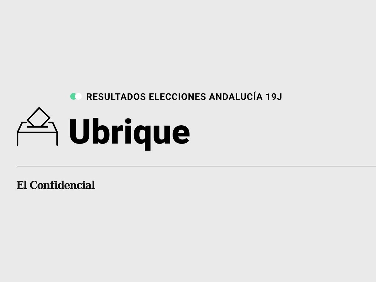 Foto: Resultados en Ubrique, Cádiz, de las elecciones de Andalucía 2022 este 19-J (C.C./Diseño EC)