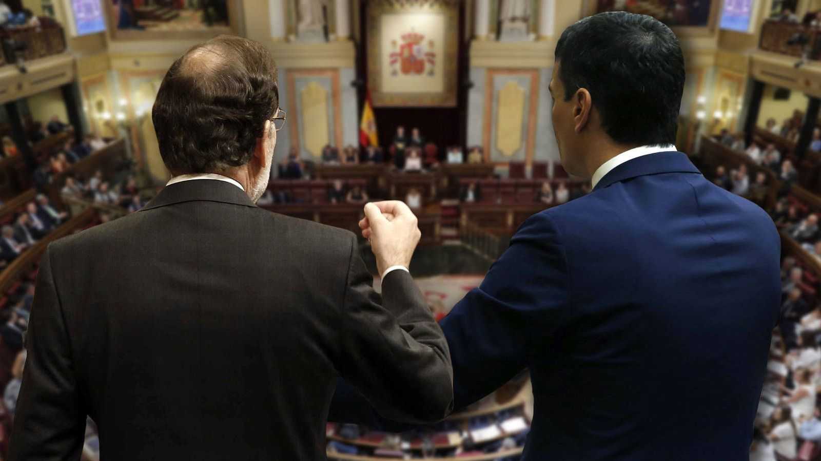 Foto: Mariano Rajoy y Pedro Sánchez.
