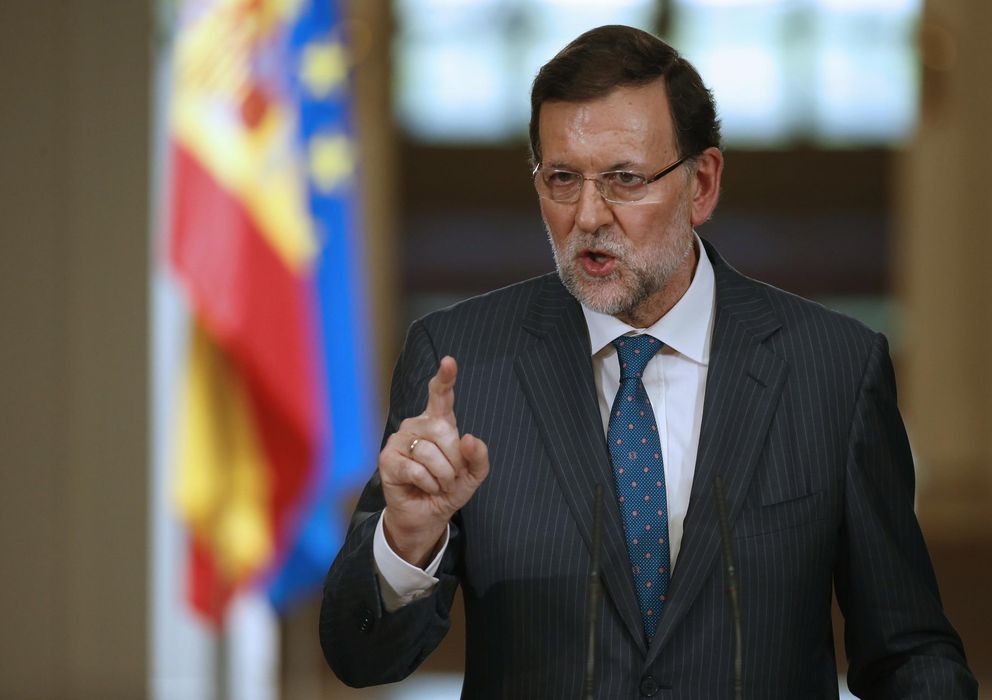 Foto: El presidente del Gobierno Mariano Rajoy durante la rueda de prensa (EFE)