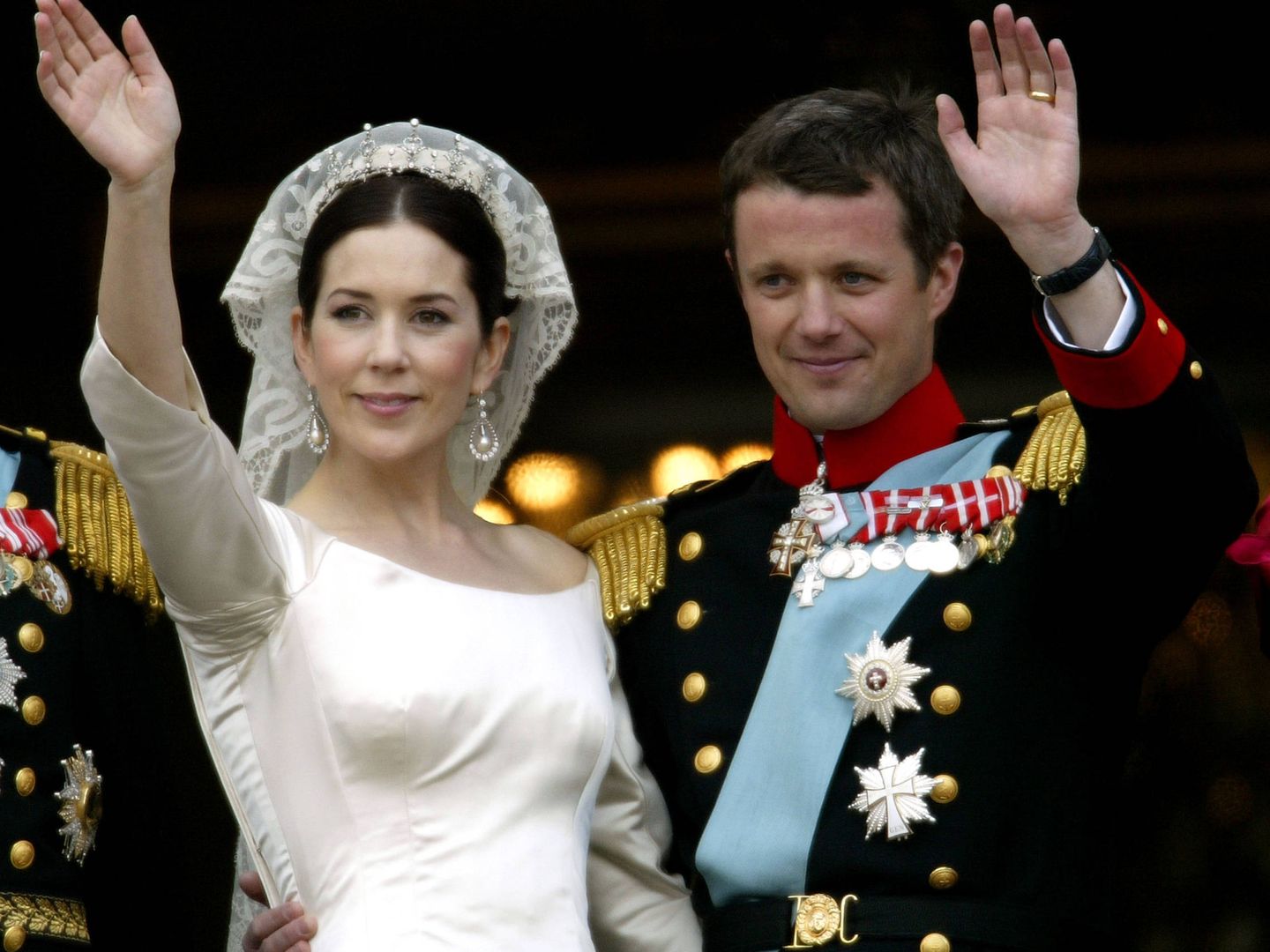 Federico y Mary de Dinamarca el día de su boda. (Getty)