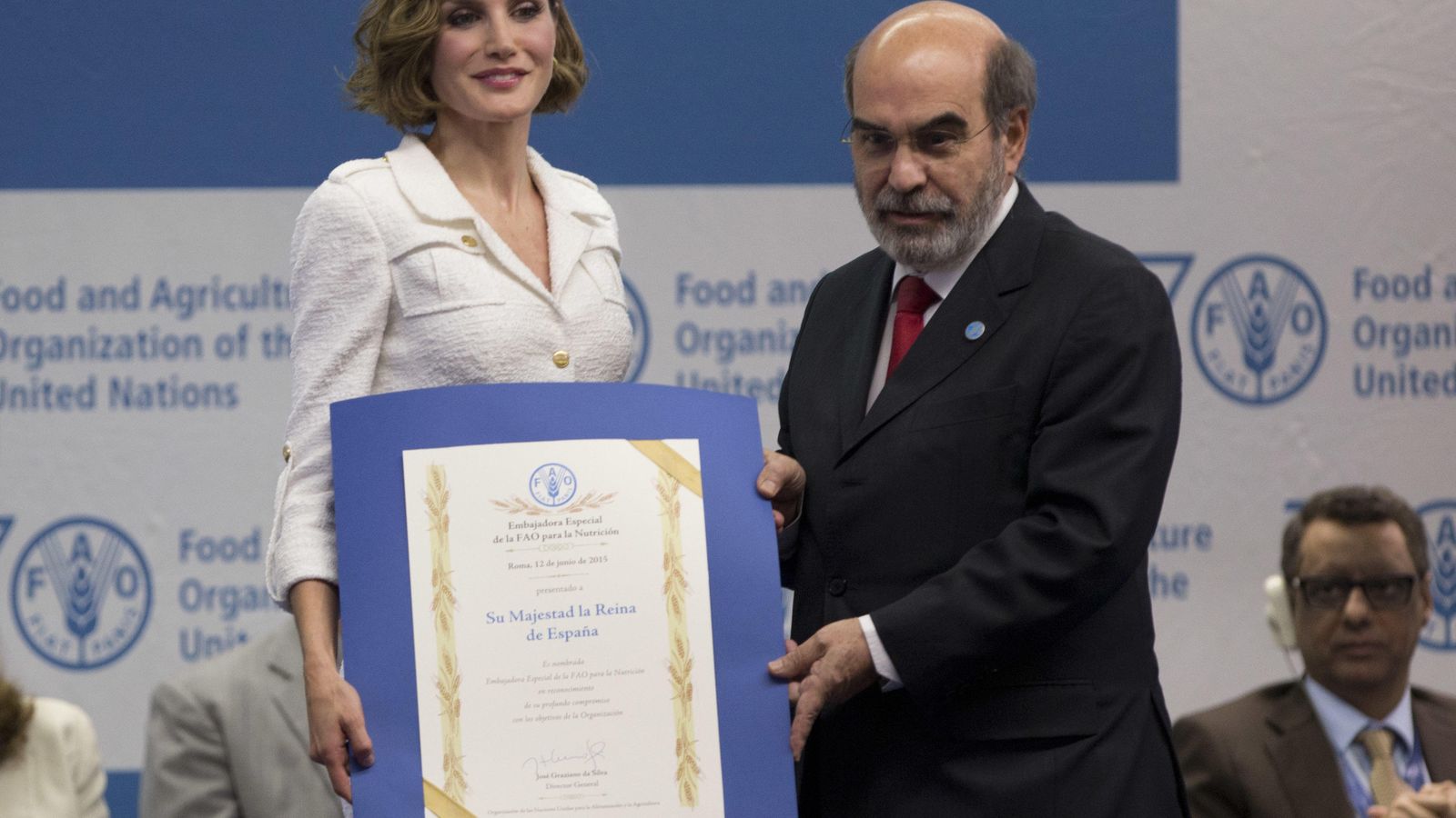 Foto: La Reina es nombrada embajadora de la FAO (Gtres)