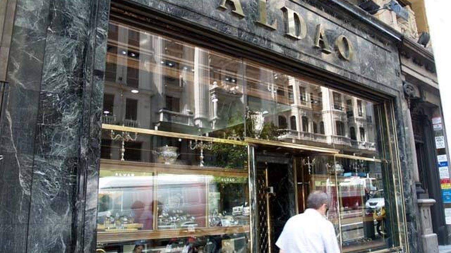 Tienda histórica de Aldao en la Gran Vía de Madrid, ya clausurada.