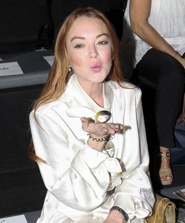 Foto: Lindsay Lohan en el front row de Devota & Lomba
