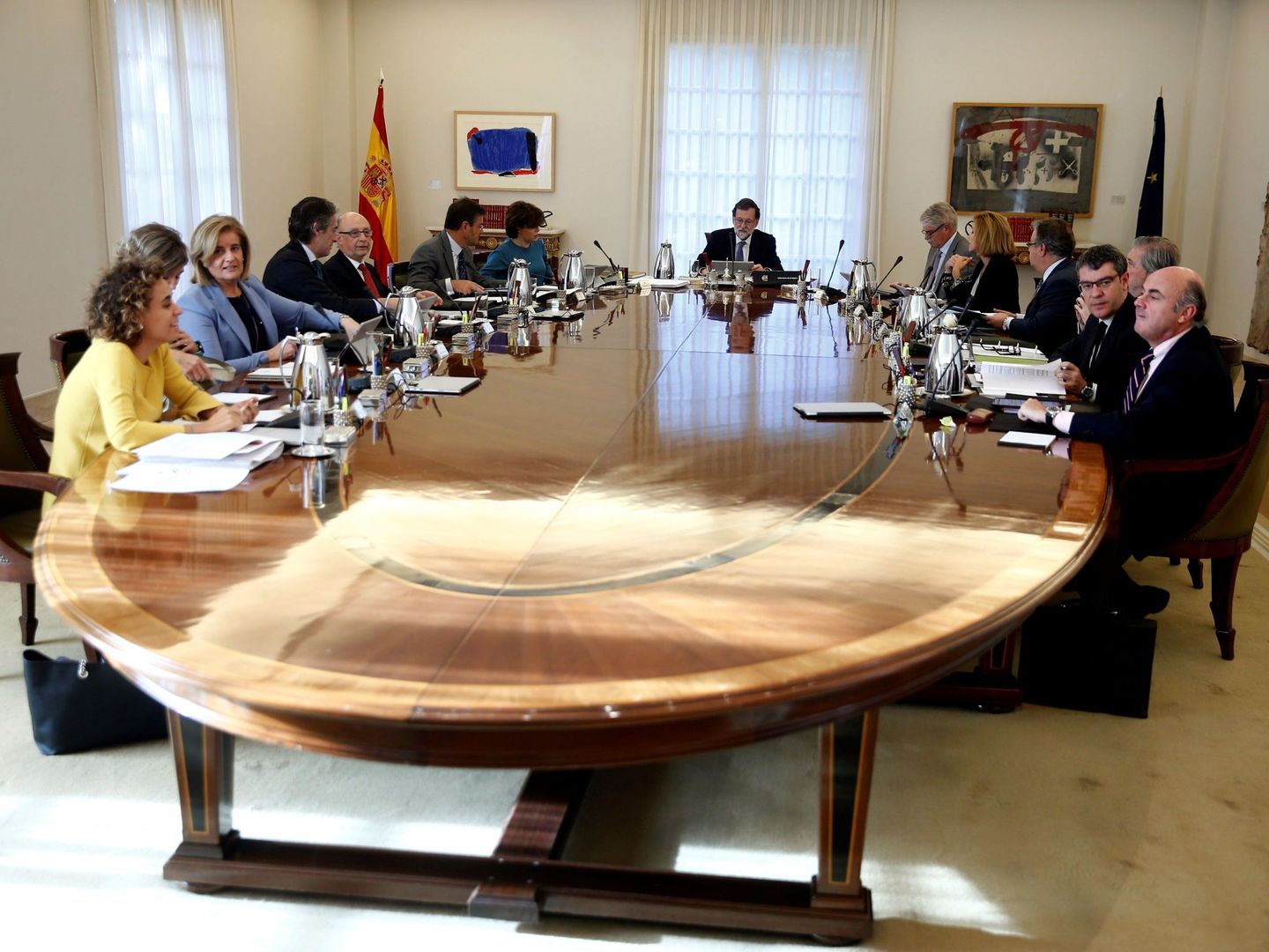 Imagen de archivo de una reunión del Consejo de Ministros. (EFE)