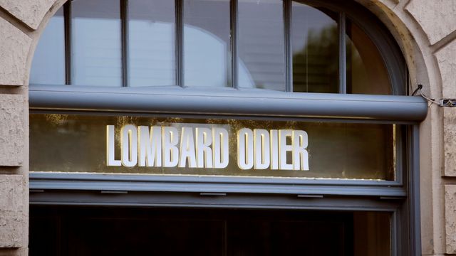 Logo del banco privado Lombard Odier (LODH). (Reuters)