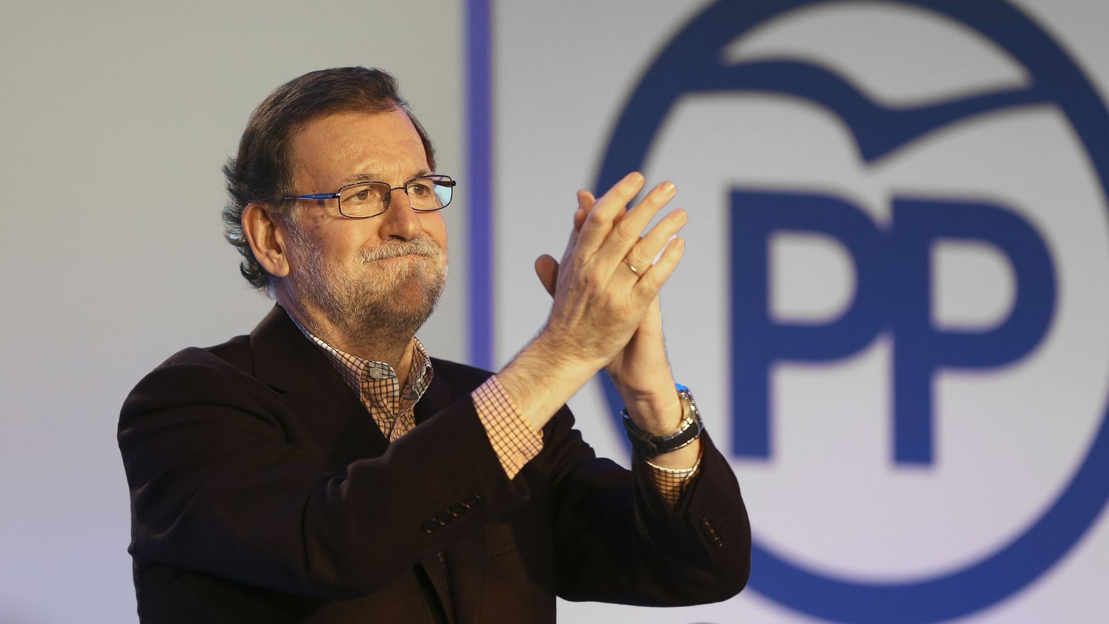 Foto: Rajoy clausura un acto con alcaldes y afiliados del PP de Salamanca. Foto: EFE