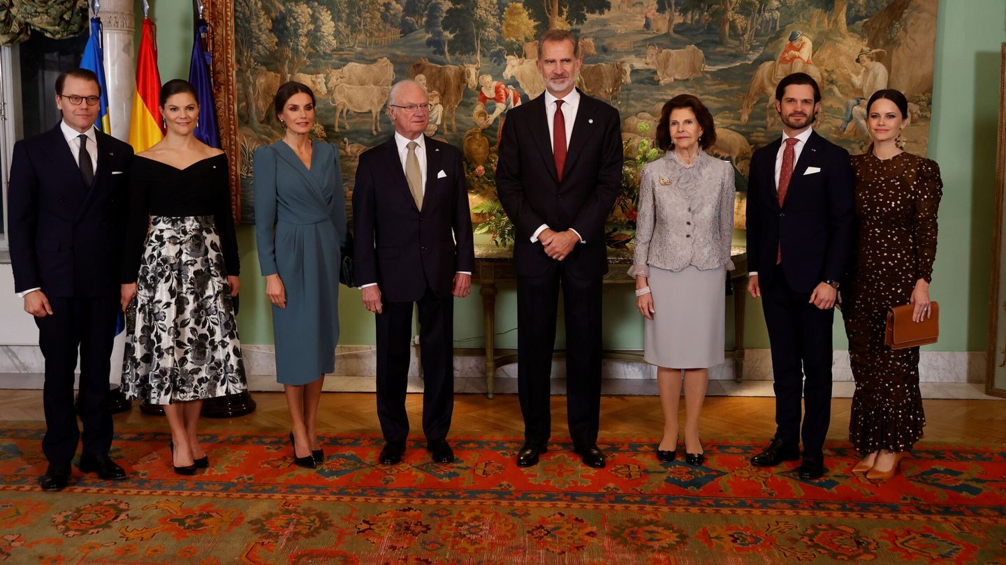 Recepción con la familia real sueca. (EFE/Juanjo Martín)