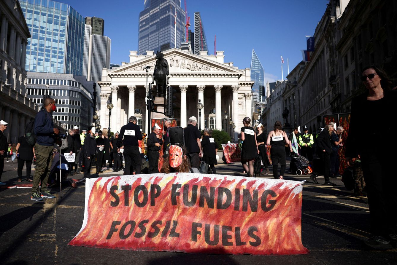 Protesta climática en Londres. (Reuters/Henry Nicholls)