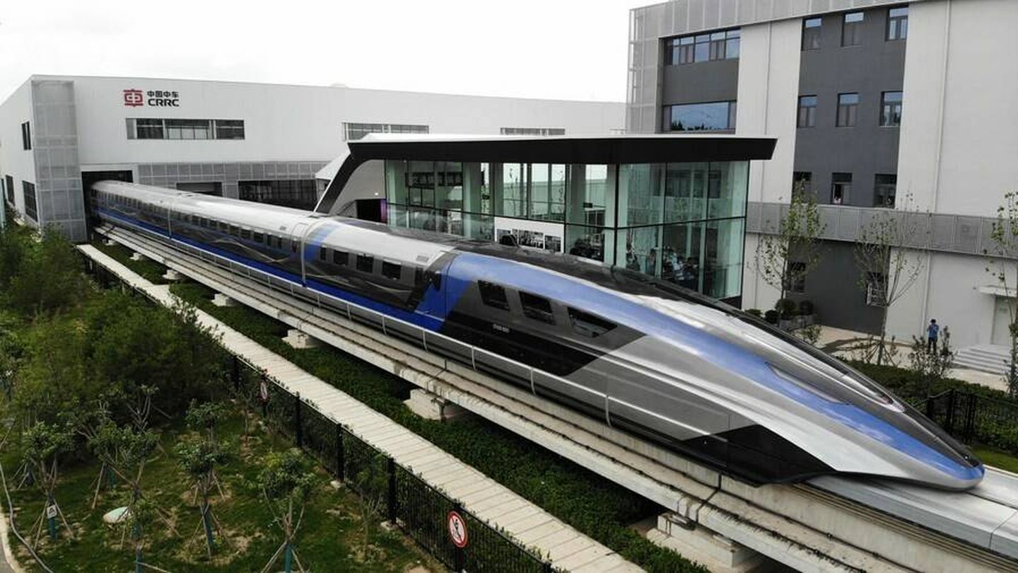 El tren de alta velocidad chino que puede ir a 600 km/h. (CRRC)