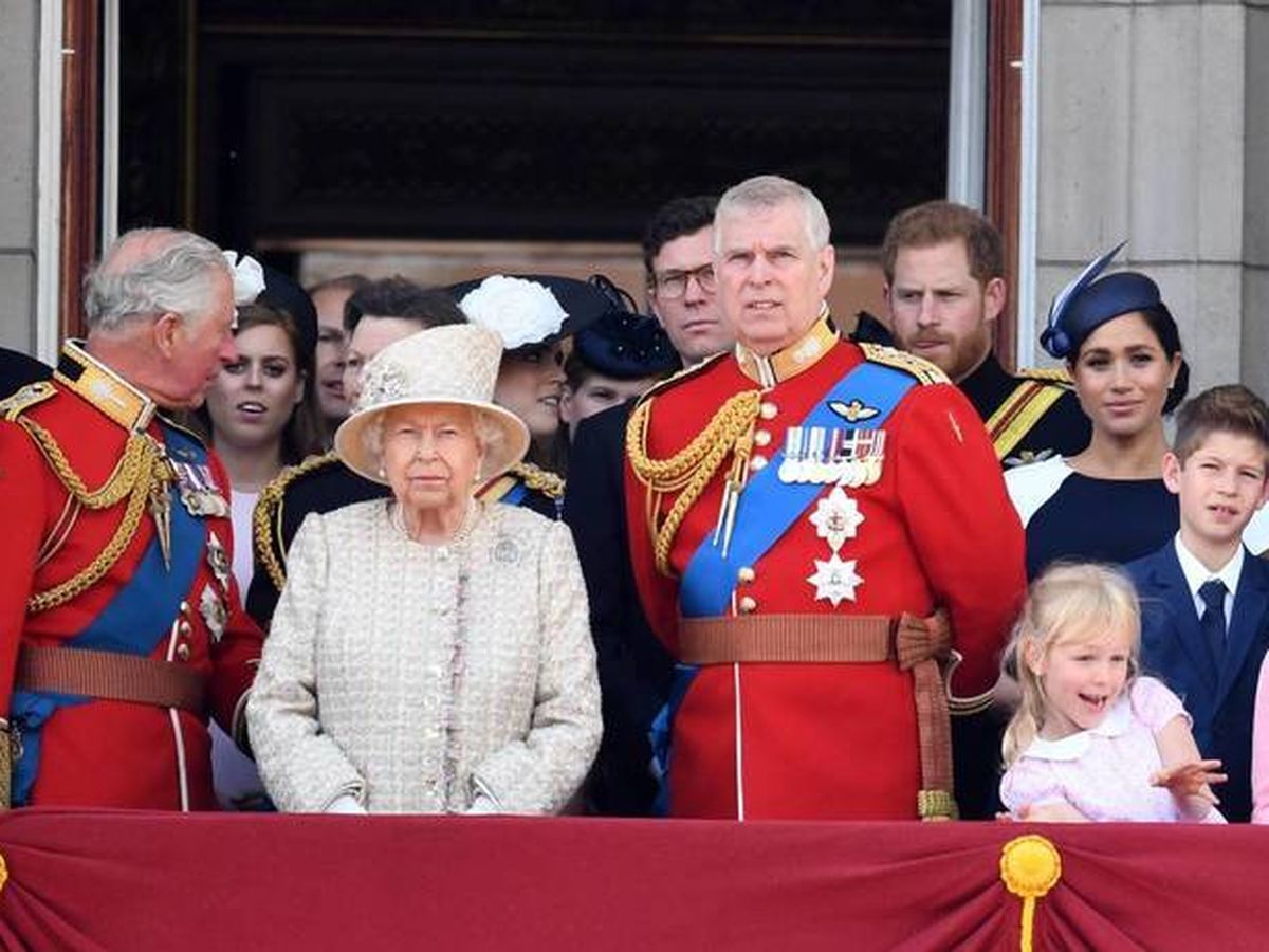 Foto: La familia Real británica durante el 'Tropping the Colour' de 2019. (Cordon Press)