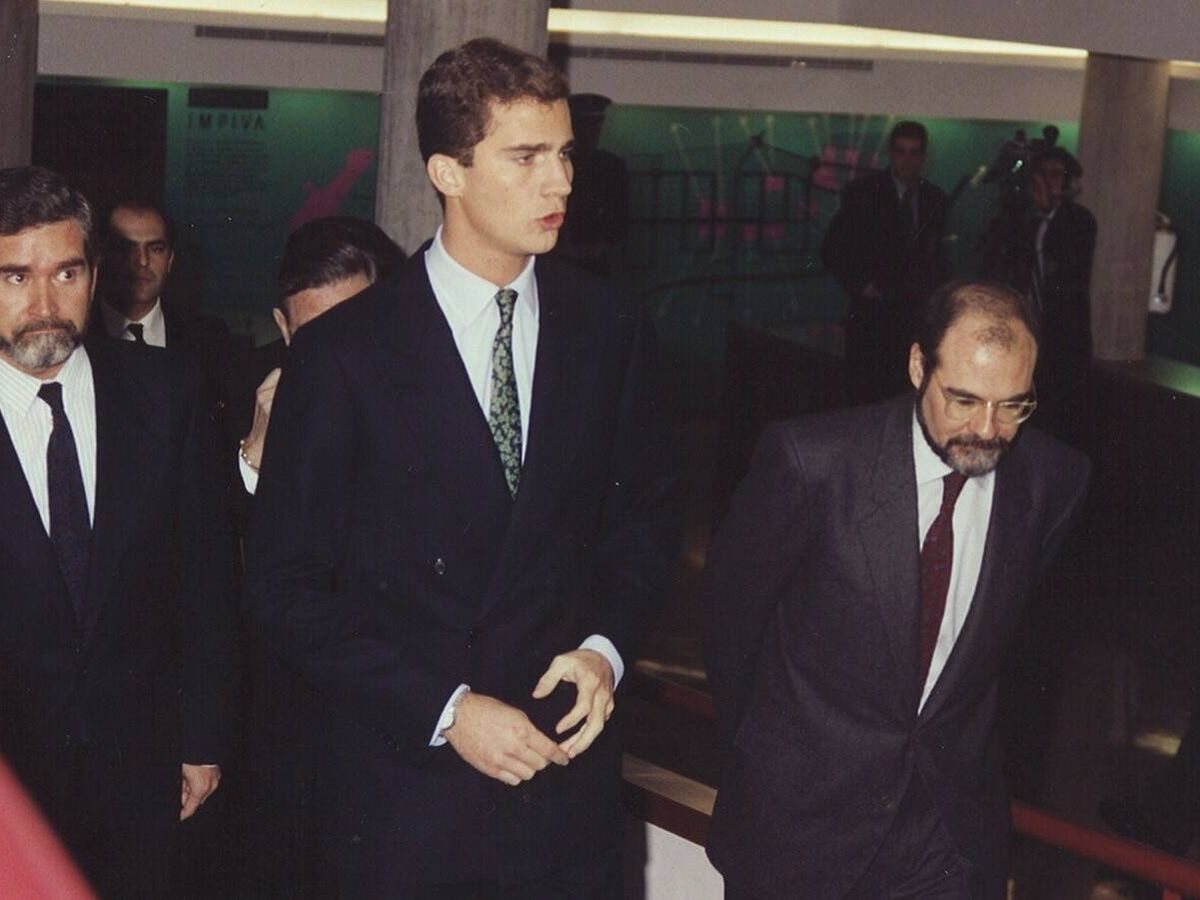 Foto: El rey Felipe VI, entonces Príncipe de Asturias, inaugura el Parque Tecnológico de Paterna en 1990. (Cedida) 