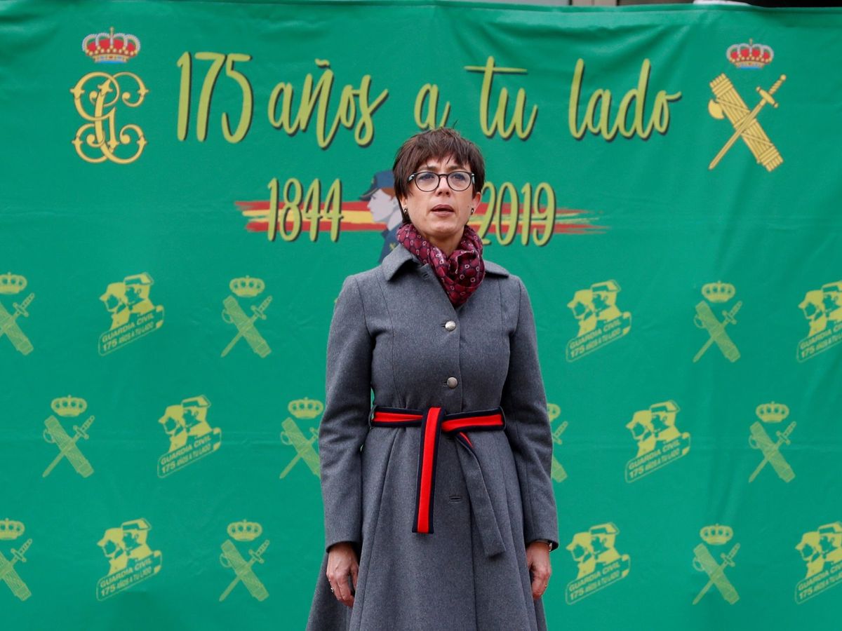 Foto: La directora general de la Guardia Civil, María Gámez, durante la toma de posesión de su cargo en enero. (EFE)