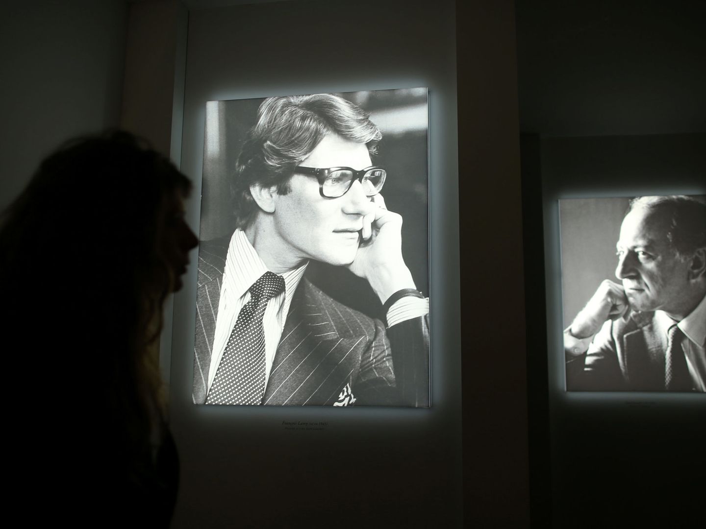 Yves Saint Laurent y Pierre Bergé, en el Yves Saint Laurent Museum de París. (Reuters)