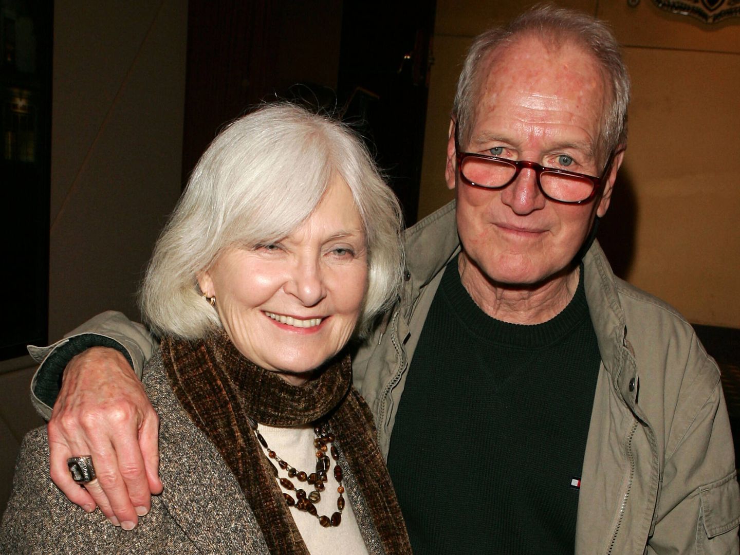 Paul Newman y su mujer, Joanne Woodward. (Getty)