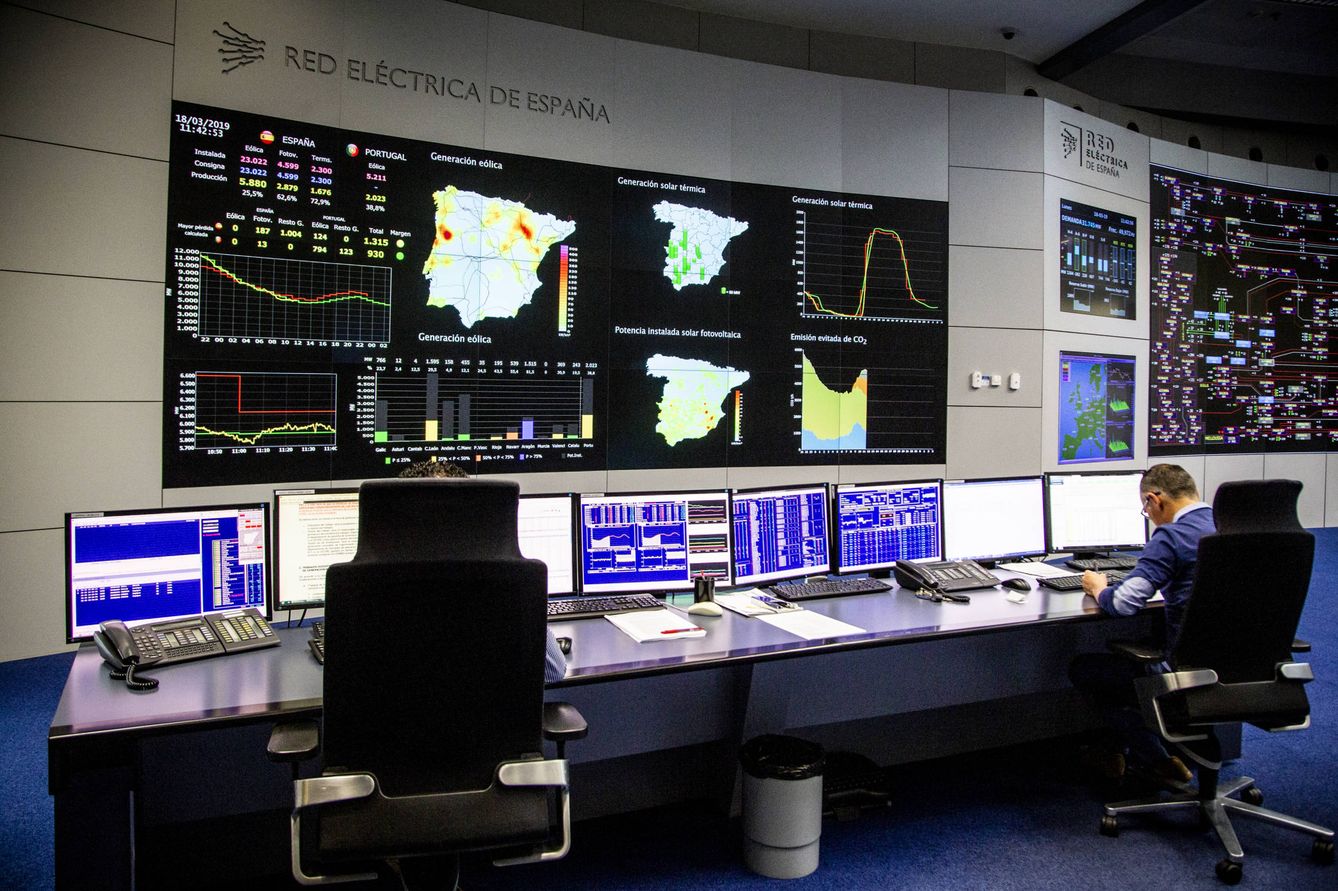 Centro de control eléctrico de Red Eléctrica de España. Foto: REE.