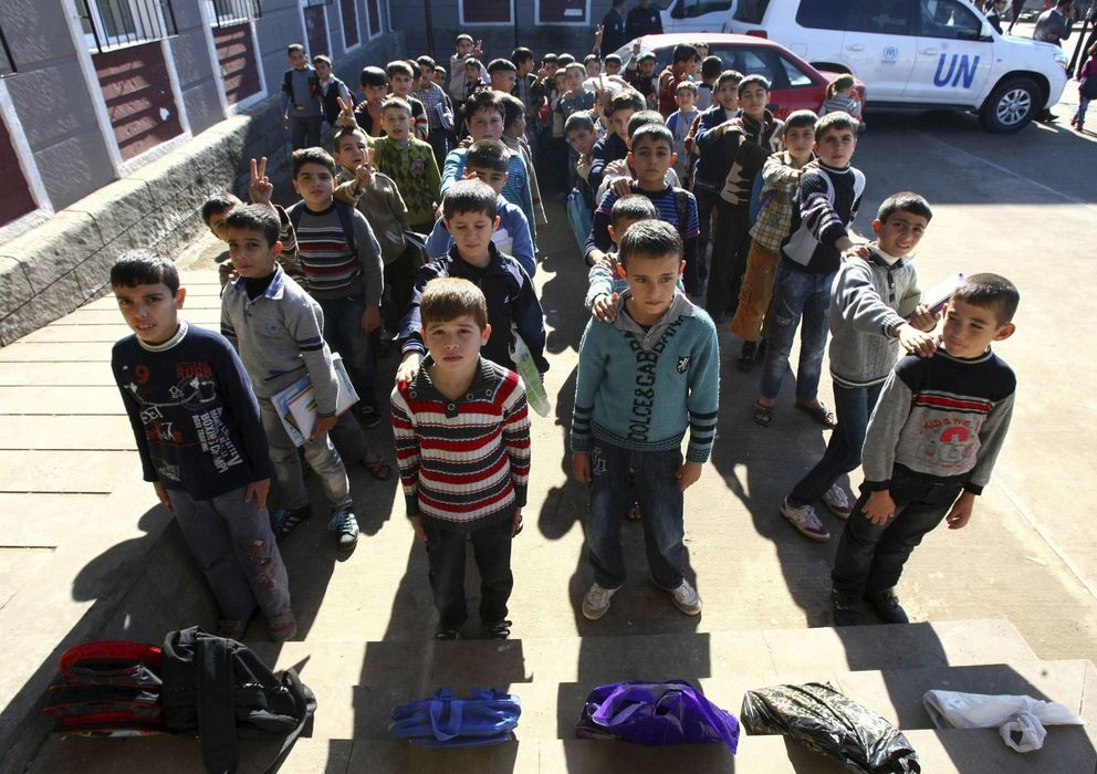 Foto: El número de niños refugiados por la guerra en Siria llegó a un millón en agosto (Efe).