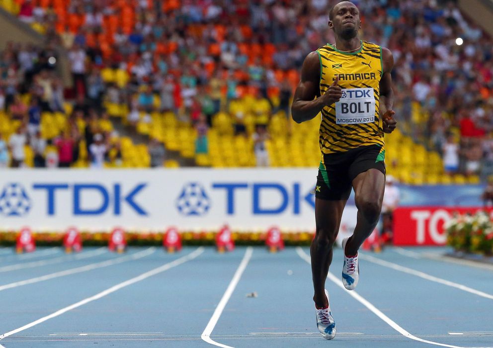 Foto: Usain Bolt, en su estreno en los 100 metros