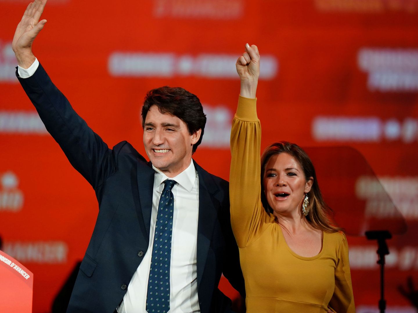Justin Trudeau, con su mujer, en una imagen de archivo. (Reuters)