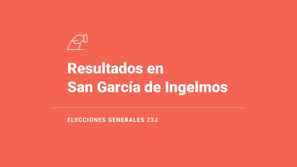Resultados, ganador y última hora en San García de Ingelmos de las elecciones generales 2023: el PP, fuerza más votada