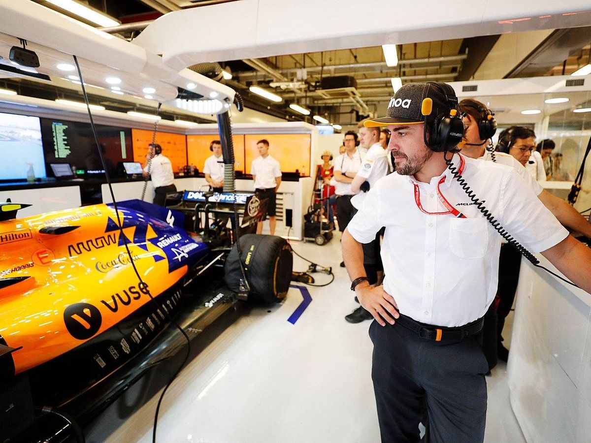 Foto: Fernando Alonso está presente este fin de semana en Abu Dabi con McLaren. (McLaren)