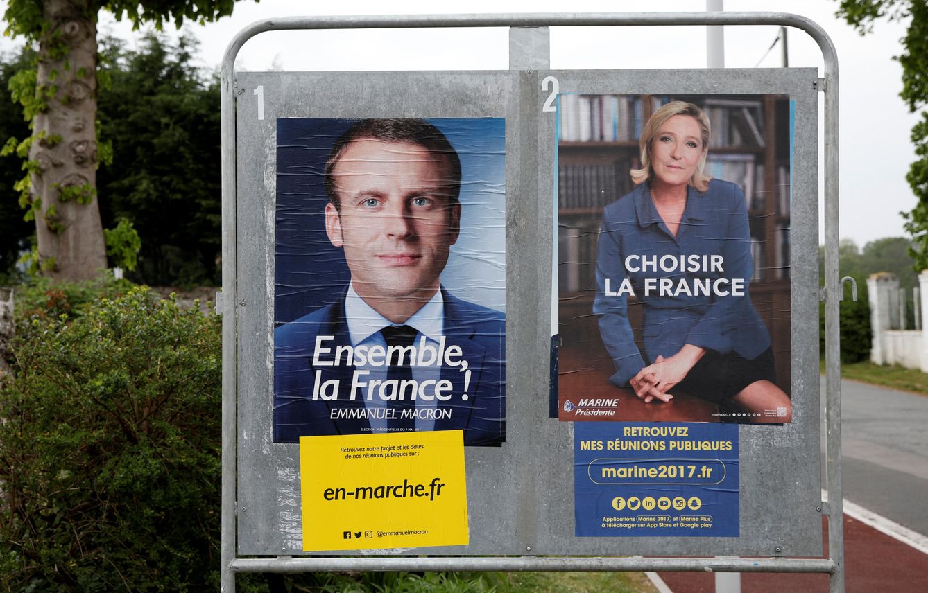 Propaganda electoral francesa. (Reuters)