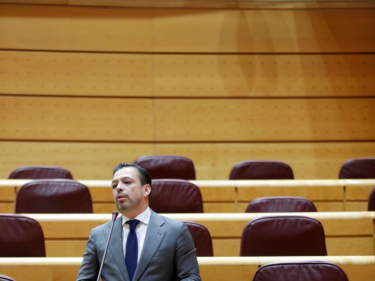 Foto: David Erguido, en el Senado. (EFE)