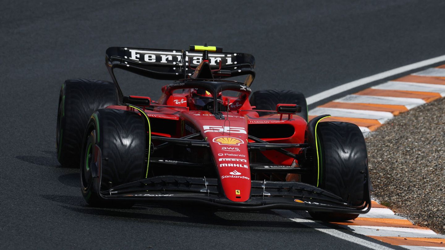 Con su sexto puesto de parrilla, Sainz salvó la jornada para Ferrari (REUTERS Yves Herman)