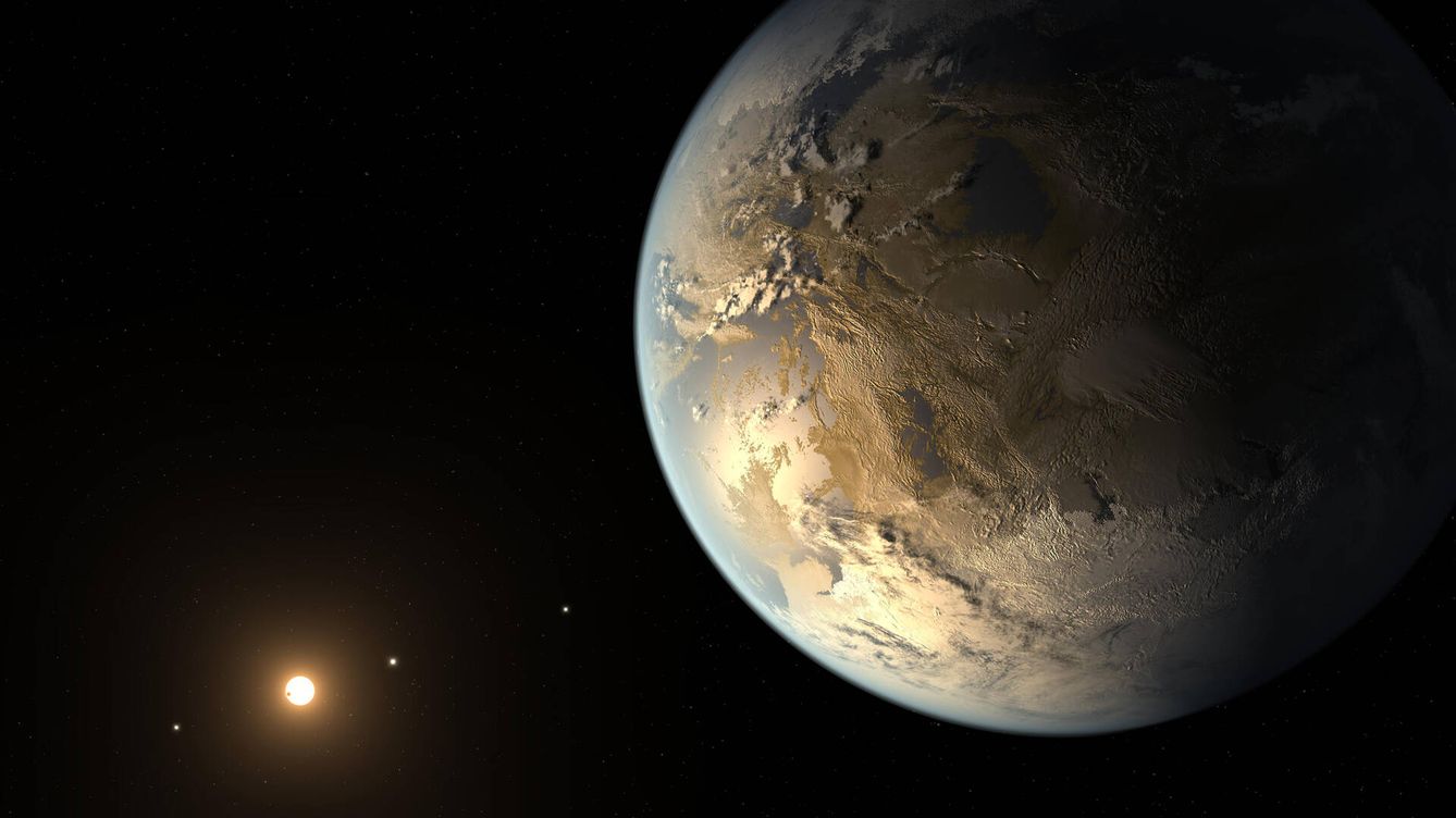 Foto: Ilustración de un exoplaneta rocoso en otro sistema solar. (NASA)