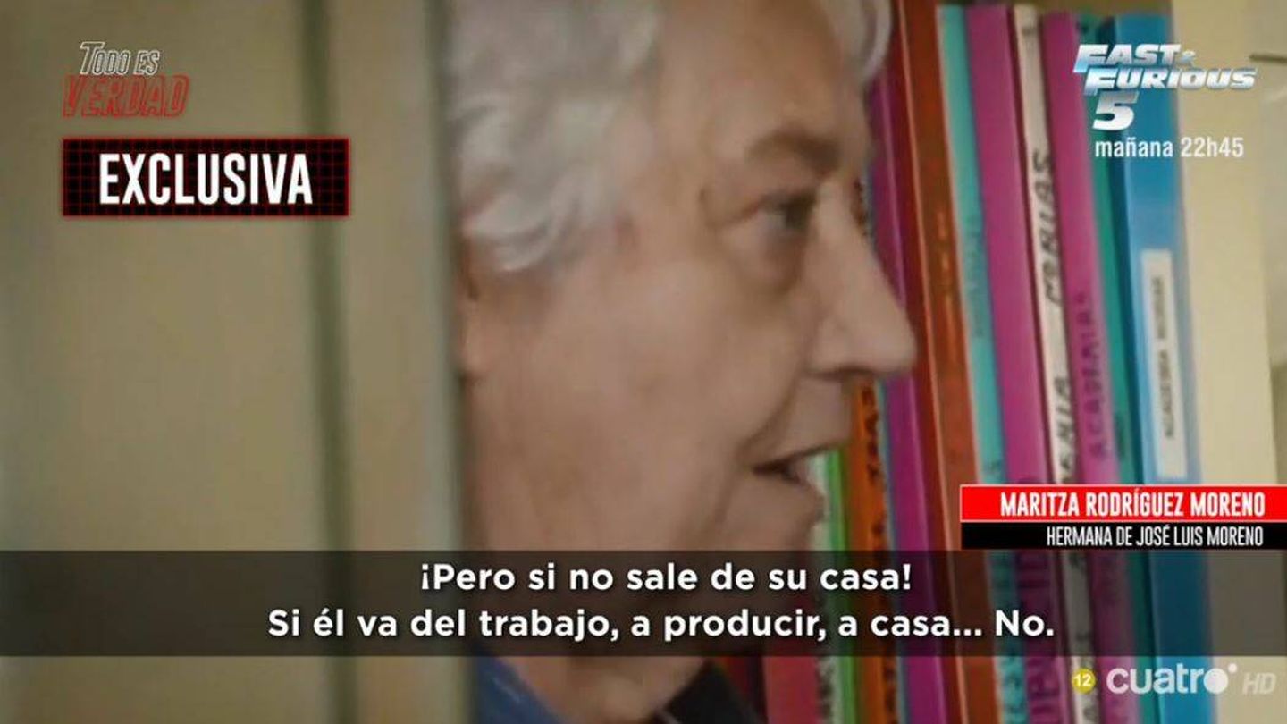 La hermana de José Luis Moreno, en 'Todo es verdad'. (Mediaset España)