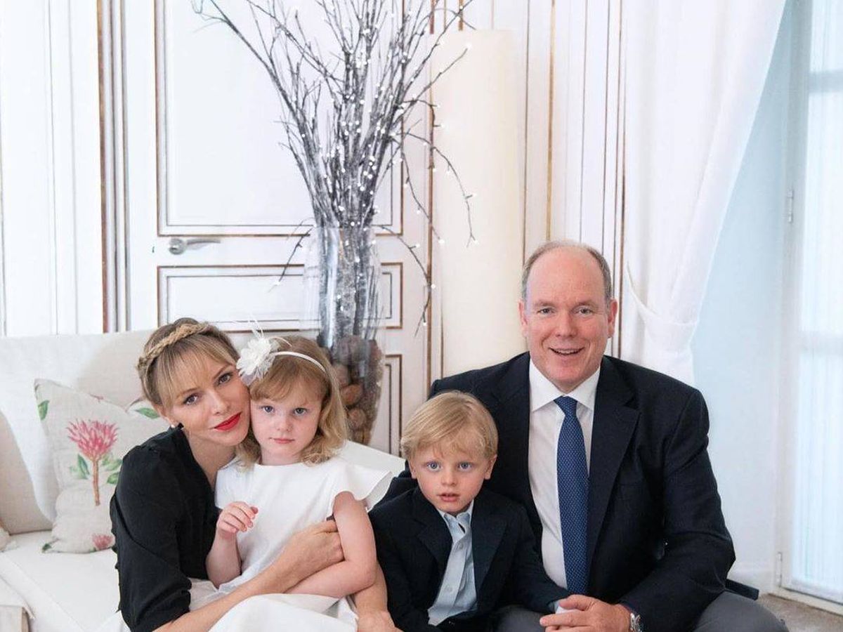 Foto: La familia real de Mónaco, al completo. (Eric Mathon / Palais Princier)