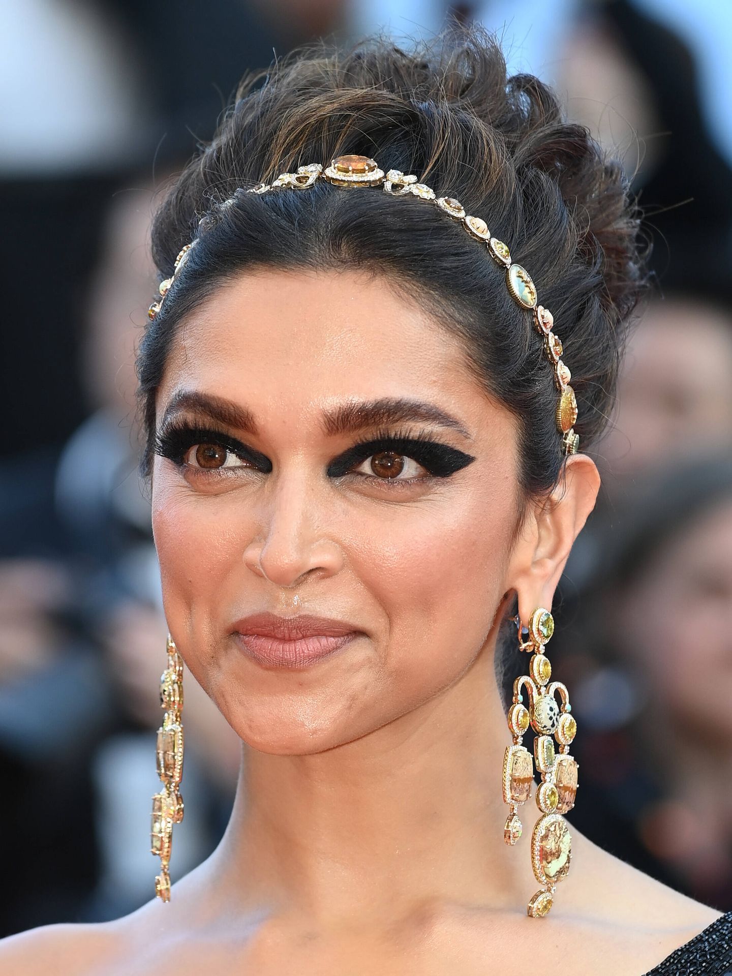 El maquillaje de Deepika Padukone en Cannes. (Getty/Pascal Le Segretain)