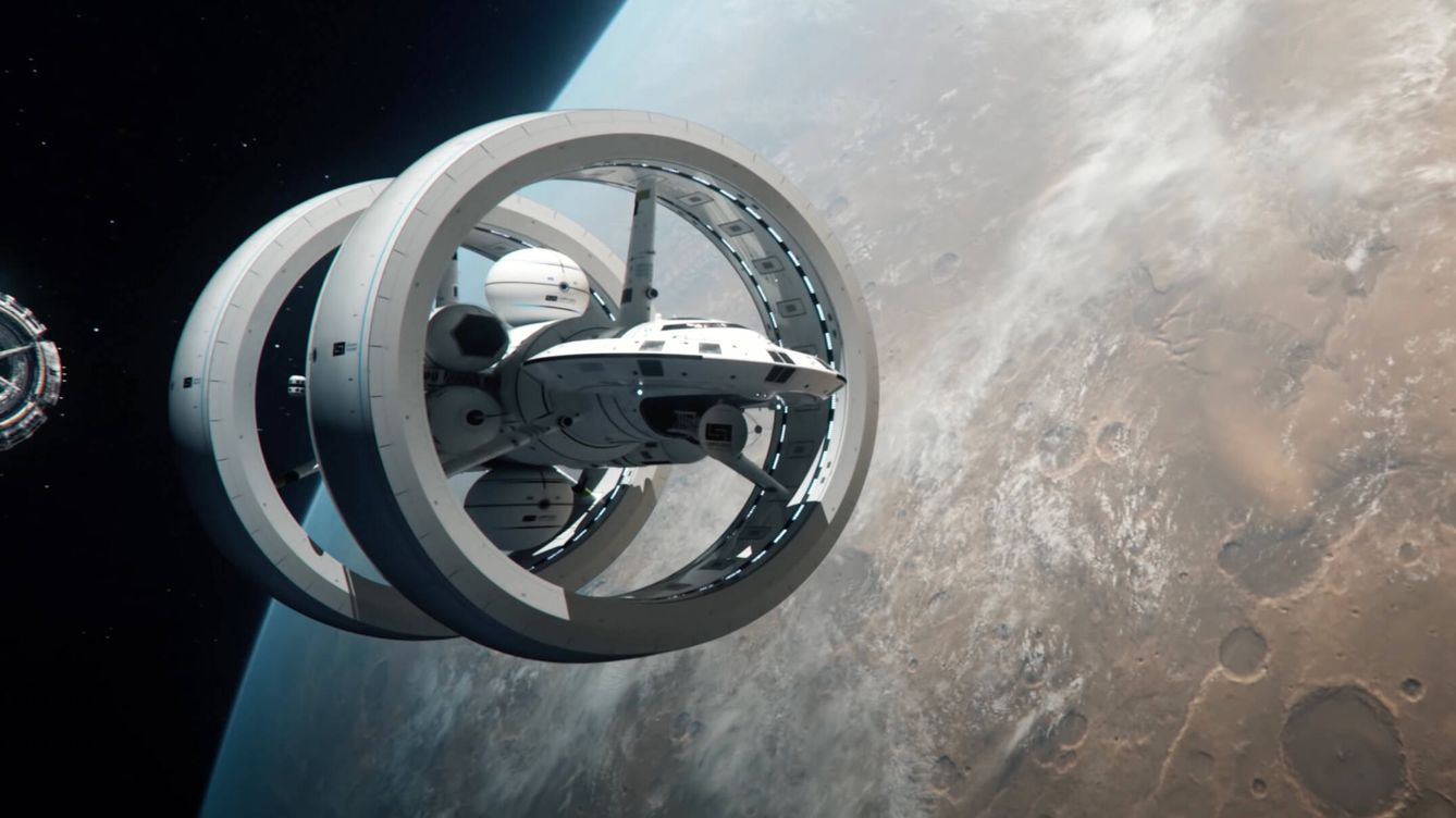 Foto: El concepto de nave espacial con motor 'warp drive' que se necesitaría para llegar a una Alfa Centauri en pocos meses (LSI)