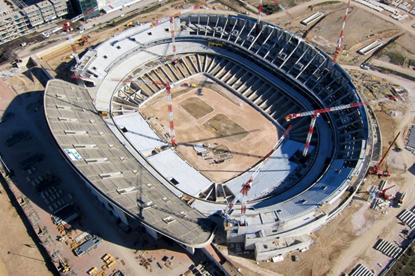 Vista aérea del nuevo estadio del club.  (EFE)